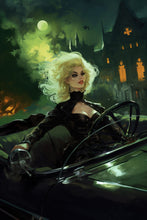 Load image into Gallery viewer, Pinup girl art - Witchy wall art - original fine art print