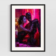 Load image into Gallery viewer, Cyberpunk girl - science fiction wall art - original fine art print