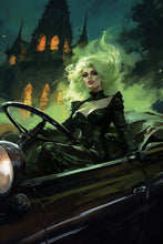 Load image into Gallery viewer, Witchy wall art - Pinup girl art - original fine art print