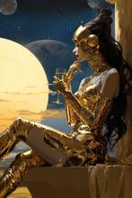 Load image into Gallery viewer, Cyberpunk girl - science fiction wall art - original fine art print