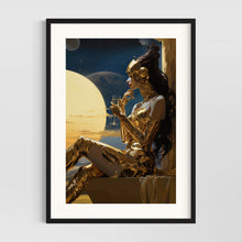 Load image into Gallery viewer, Cyberpunk girl - science fiction wall art - original fine art print