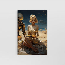 Load image into Gallery viewer, Cyberpunk girl - science fiction wall art - original fine art print