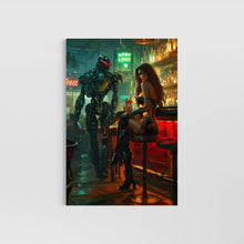 Load image into Gallery viewer, Cyberpunk girl - science fiction wall art - original fine art print