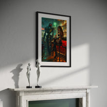 Load image into Gallery viewer, Cyberpunk girl - science fiction wall art - original fine art print