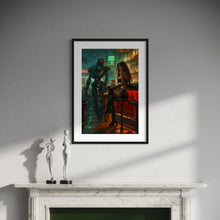 Load image into Gallery viewer, Cyberpunk girl - science fiction wall art - original fine art print