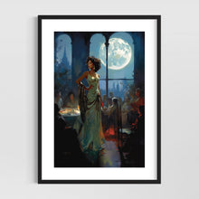Load image into Gallery viewer, Greek mythology art - Artemis Greek goddess wall art - Original fine art print
