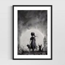 Load image into Gallery viewer, Creepy cute art - witchy wall art - original fine art print