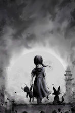 Load image into Gallery viewer, Creepy cute art - witchy wall art - original fine art print