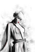 Load image into Gallery viewer, Dark academia art - female moody wall art - original fine art print