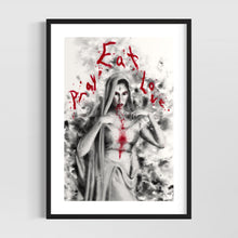 Load image into Gallery viewer, Dark academia art - word art - original fine art print