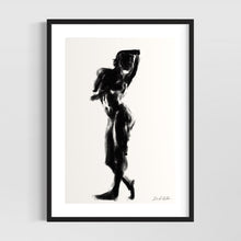 Load image into Gallery viewer, Minimalist female line art drawing - original fine art print