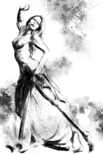 Load image into Gallery viewer, Minimalist female line art drawing - original fine art print