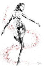 Load image into Gallery viewer, Minimalist female line art drawing - original fine art print