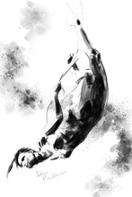 Load image into Gallery viewer, Minimalist female line art drawing - original fine art print