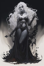 Load image into Gallery viewer, Pinup girl art - Witchy wall art - original fine art print