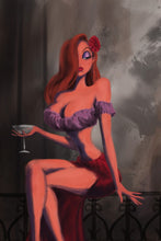 Load image into Gallery viewer, Jessica pinup girl art - original fine art print