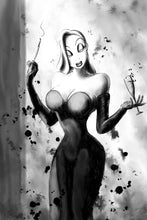 Load image into Gallery viewer, Jessica pinup girl art - pop culture art - original fine art print