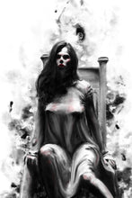 Load image into Gallery viewer, Female dark academia art - witchy wall art - original fine art print