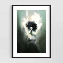 Load image into Gallery viewer, Bride of Frankenstein pinup - Halloween pinup girl art - Original fine art print