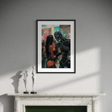 Load image into Gallery viewer, Cyberpunk girl - science fiction wall art - original fine art print