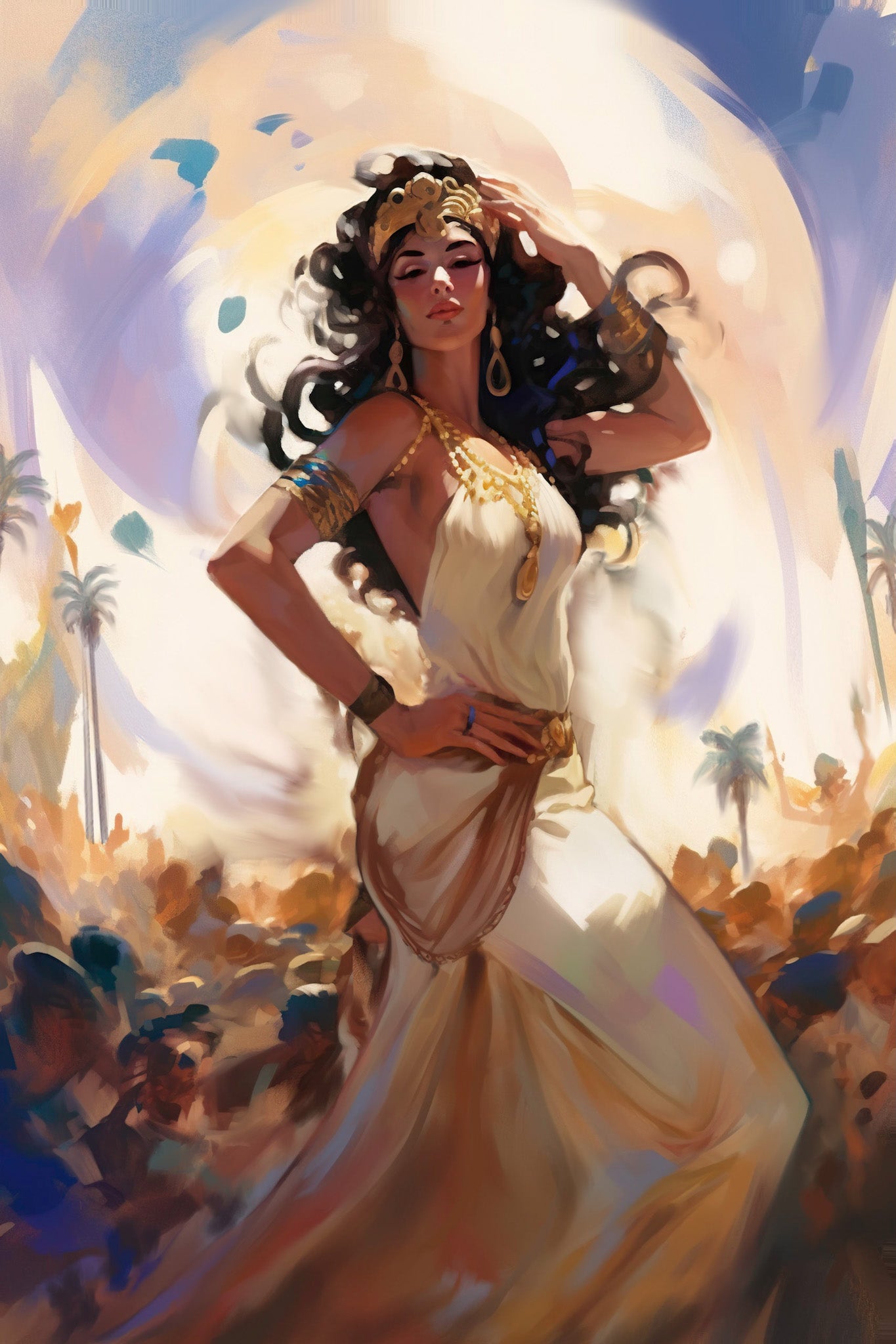Greek mythology art - Aphrodite Greek goddess wall art - Original fine art print