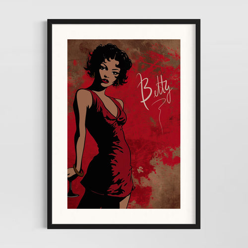 Betty wall art - Pop culture art - Original fine art print