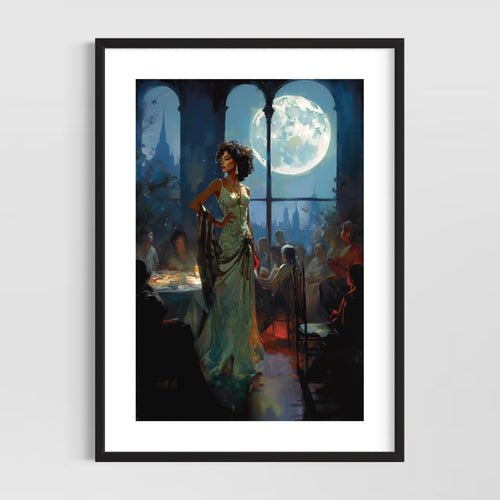 Greek mythology art - Artemis Greek goddess wall art - Original fine art print