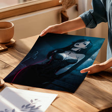 Load image into Gallery viewer, Gothic Woman Digital Art Print | Dark Fantasy Illustration | Printable Wall Art for Gothic and Dark Aesthetic Decor