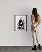 Load image into Gallery viewer, Female dark academia art - witchy wall art - original fine art print