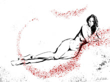 Load image into Gallery viewer, Minimalist female body art - original fine art print