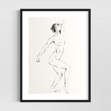 Load image into Gallery viewer, Minimalist female line art drawing - original fine art print