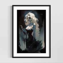 Load image into Gallery viewer, Pinup girl art - Witchy wall art - original fine art print