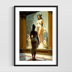 Greek mythology art - Aphrodite Greek goddess wall art - Original fine art print