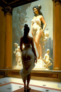 Greek mythology art - Aphrodite Greek goddess wall art - Original fine art print
