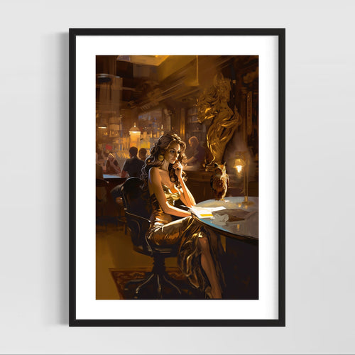 Greek mythology art - Athena Greek goddess wall art - Original fine art print