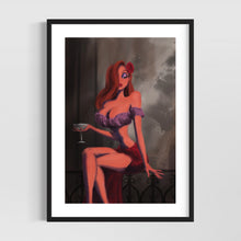 Load image into Gallery viewer, Jessica pinup girl art - original fine art print