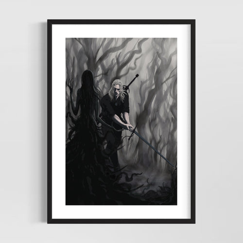 The Witcher art - Geralt of Rivia - Original fine art print
